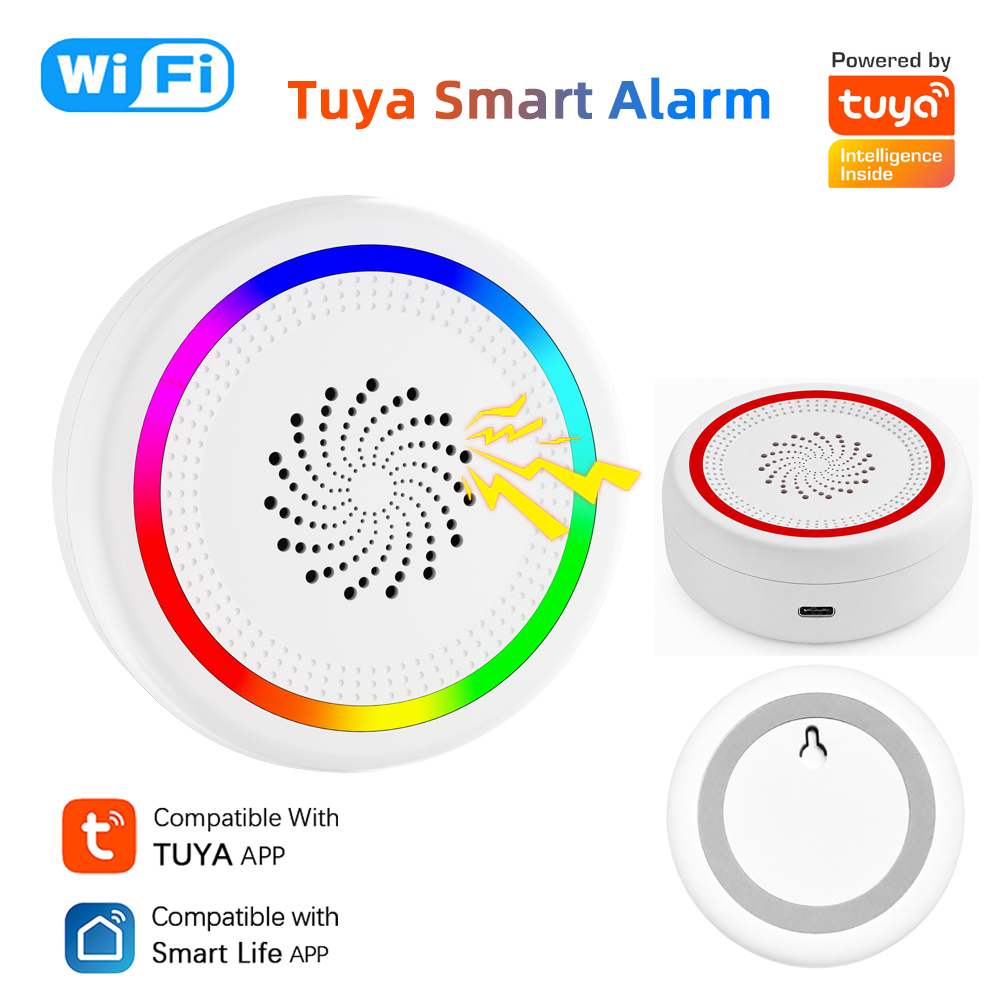 Home Automation Diy - Sirene WiFi Tuya Inteligente com Alarme